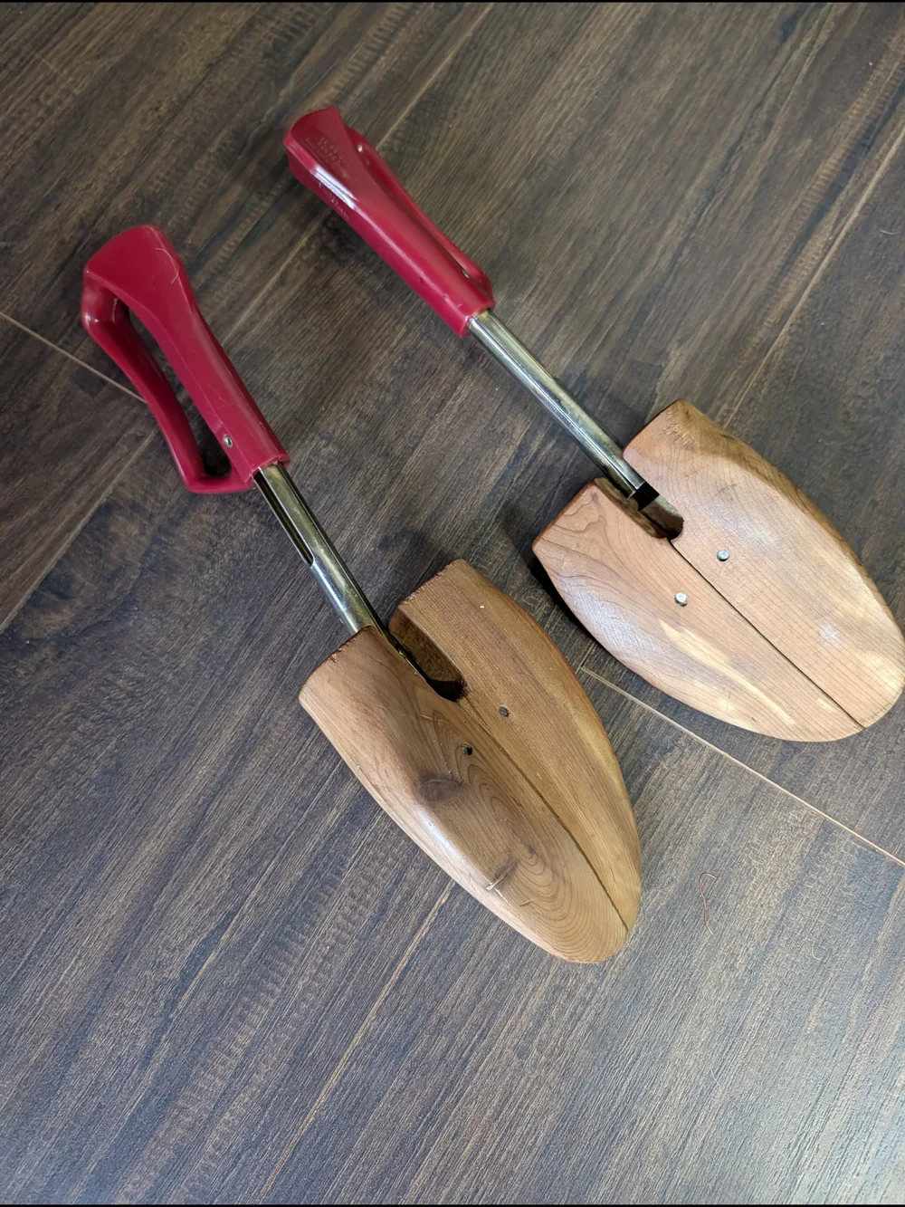 Florsheim Men's Mi USA Wooden Shoe Trees with Red Handles Travel Tree Rochester